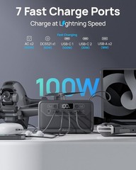 Lightweight TSA Approved Portable Power Station 200W Surge for Camping & Travel