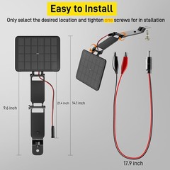 Panel solar para comedero de ciervos: Cargador solar impermeable de ETFE de 12 V