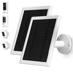 5W Solar Panel Compatible for Ring Camera Spotlight Cam Plus/Pro (Battery) 2pcs