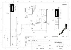 Magerack Flat Tile Hook Bracket Solar Panel PV Module Mounting Racking Pack 10