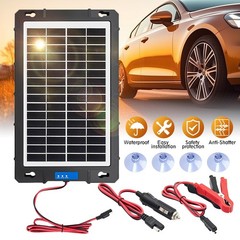 Solar Battery Maintainer 12V Trickle Charger for Car Boat RV Trailer Motorcycle