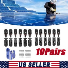 10Set Male Female Wire Cable Connector Set Solar Panel Waterproof Connector