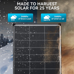 Bifacial Solar Panel 200W 12V Mono N-Type Solar Battery Charging Home Off-Grid