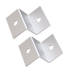 4Pcs Solar Panel Roof Mount Aluminum Z-Brackets Silver Lightweight Durable Stand