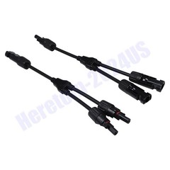 NEW Solar Panel Y Branch Cable Connection Waterproof Adapter Connector Extension