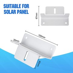 16 Units Solar Panel Mounting Brackets,Z Bracket Sets Lightweight Aluminum Co…