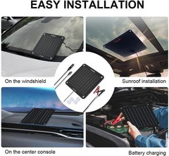 10W Solar Battery Trickle Charger – Waterproof & Portable for Multiple Vehicles