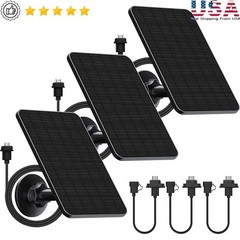 3 Pack 4W Solar Panel Blink Outdoor Camera Charging Mounting Bracket Accessory