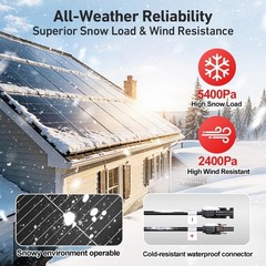 100W 18V Monocrystalline Solar Panel 12V Battery Charging Glass Module RV Boat