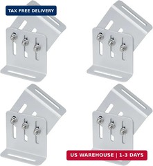 4 Sets Adjustable Solar Panel Tilt Mount Brackets for RV and Roof | Aluminum all