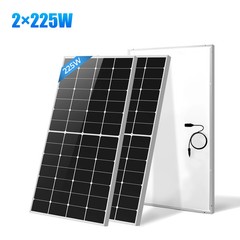 225W*2 Solar Panel 12V N-Type HPBC Anti-Shading Off-Grid RV Home Rooftop Farm