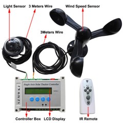 Single Axis Solar Tracking Electronic Controller 6000N DC Linear Actuator System