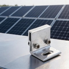 Roof Seam Clamp Aluminum for Photovoltaic Solar Installation 45mm 52mm Size