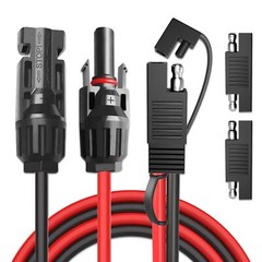 Goupchn Solar Panel Connectors to Sae Adapter Cable 10awg Solar to Sae Pv