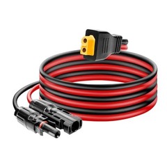 Solar Panel Connector to XT60 Connector Cable 3FT, 10AWG Solar to XT60 3 FT