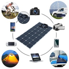 100w 18V Mono Semi-flexible Solar Panel Kit for RV/Car battery/Home