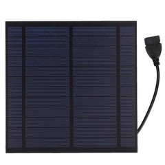 Solar Powered Portable Fan USB Dual Supply No Built-in Battery Vent Fan for RV