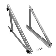 Adjustable Solar Panel Mount Brackets 28in with Foldable Tilt Legs for RV, Roof,