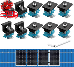 10 PCS Solar Panel Mounting Brackets for Unistrut, Aluminium 30mm/35mm 6 x T-…
