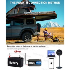 Complete 7000W Off-Grid Solar Kit 7000W Inverter 2pc 300W Solar Panels 110V/220V