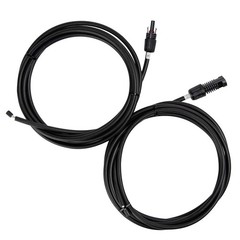 Solar Adaptor Wire Extension Cables with Female and Male Connector, 1 Pair, B…