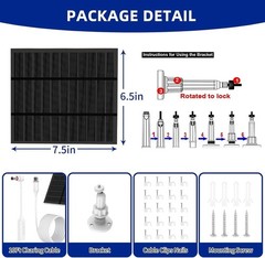 Solar Panels for Ring Camera Outdoor New Generation 5W 5V Solar Panel Charger…