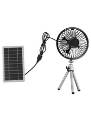 Solar Panel Powered Fan 10W Portable USB Fan Compact and Adjustable Stand