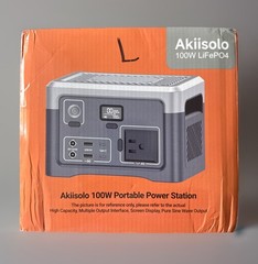 Portable Power Station LiFePO4 Battery 100W (200W Peak) 192Wh 7 Ports Qi Charge