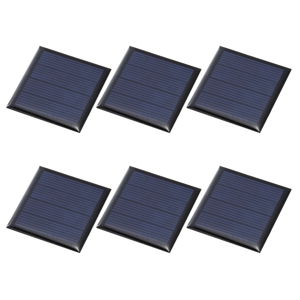 6 Pieces Mini Solar Panels 2V 0.22W 110mA, Photovoltaic Cells for Energy