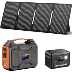 Camping Generator 300W Solar 60W Panel