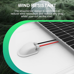 Solar Weatherproof Double Cable Entry Gland, Cable through RV Roof Solar Junctio