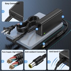 65W Solar Generator Charger for Portable Power Station, AC Adapter for 300W 256W