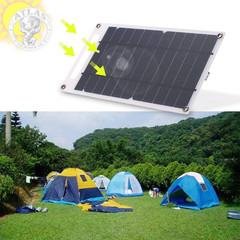 Lixada Solar Panel 7.8 W Ultra Thin Monocrystalline Silicon Solar Panel Charger