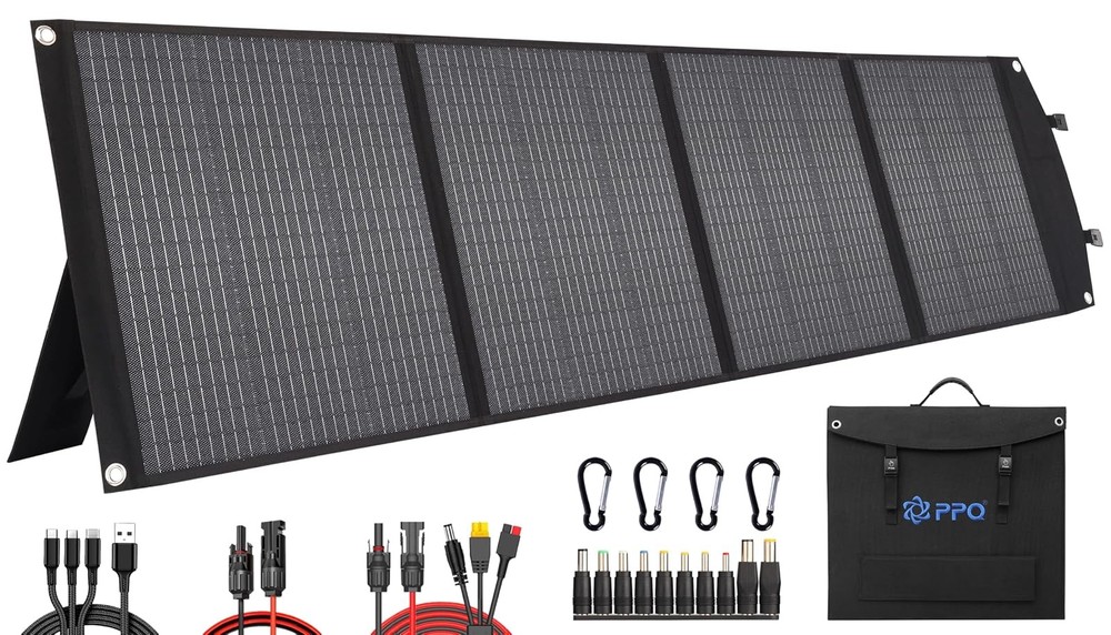 Foldable Solar Briefcase 100W 18V 9lb IP67 Waterproof
