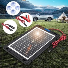 Solar Panel 12V 20W Trickle Charger Battery Charger Kit Maintainer Boat Car RV