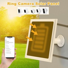 Solar Panel Charger for Ring Cameras – Waterproof 6W 5V, 3-Pack, Compatible with