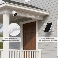 Solar Panel for Simplisafe Outdoor Camera Series 2 Wireless and Wired IP65
