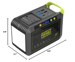 Portable Power Station 88Wh, 120W Solar Generator, 24000mAh Power Bank, AC Outle