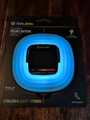 GOAL ZERO Crush Light SOLAR Powered Lantern with Multi Changing Colors 32013 NEW