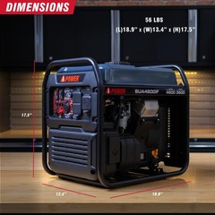 A-iPower 4600W RV-Ready Quiet Portable Inverter Generator Gas Powered …