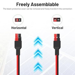 Connector Cable Compatible with Anderson Connector Powerpole Connectors for