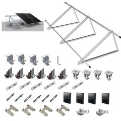 Solar Panel Mounting Brackets Kit System Adjustable 30º~45º Aluminum Alloy Ti…