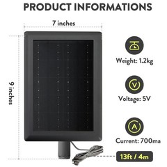 Ring 5W Solar Panel Charger for Stick Up & Spotlight Cam