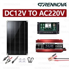 Grennova 1500W Off-Grid Solar System 60W Panel 60A MPPT Pure Sine Inverter