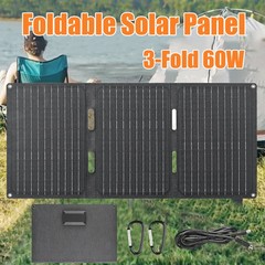 Luxuglow 80W Foldable Solar Panel Portable USB Type C Charger for Outdoor