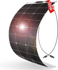 100W 18V Flexible Solar Panel 12V Systems ETFE MC4 Lightweight semi-flexible