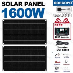1600W Solar Panel Kit – 2 x 800W + 100A Controller + Extension Cord Multi-Scene6