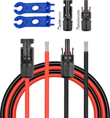 30Ft 10AWG Solar Panel Extension Cable Wire MC4 Connector RV PV