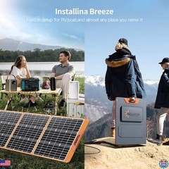 200W Portable Solar Panel, IP65 Waterproof, Foldable with USB & MC4 Outputs