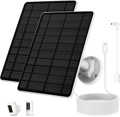Solar Panel for Ring Camera(2Nd Generation), 2 Pack 5W Solar Panel with 10FT/3M